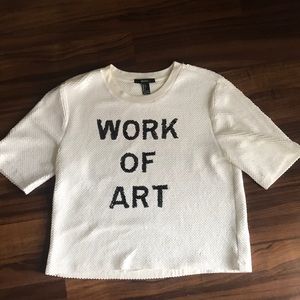Forever21 Sequence White Box Shirt